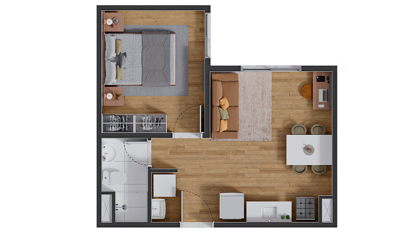 Apartamento à venda com 31m², 1 quarto sem vaga - 11