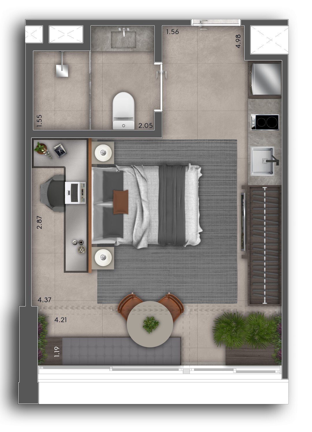 Apartamento à venda com 29m², 0 quartos sem vaga - 18