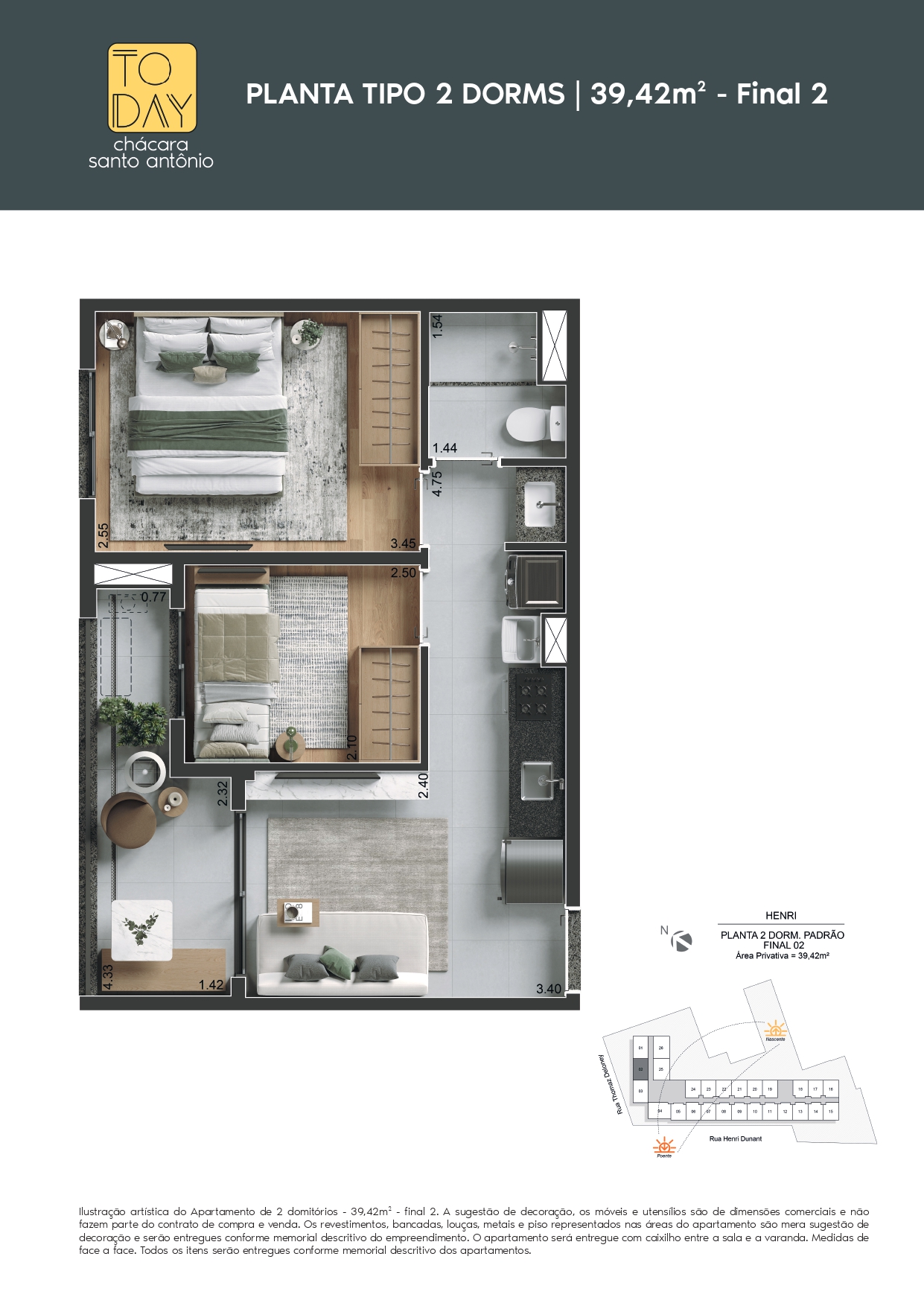 Apartamento à venda com 39m², 2 quartos sem vaga - 24
