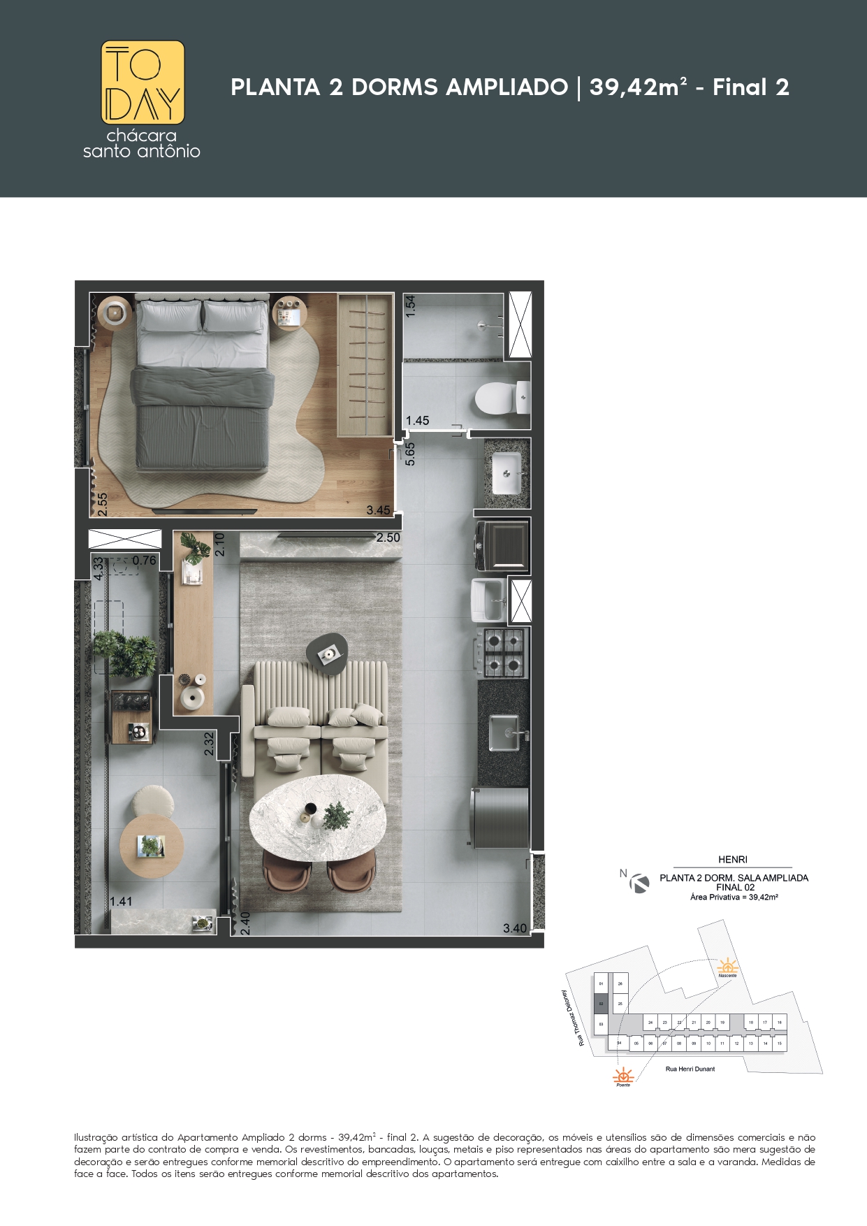 Apartamento à venda com 39m², 2 quartos sem vaga - 25