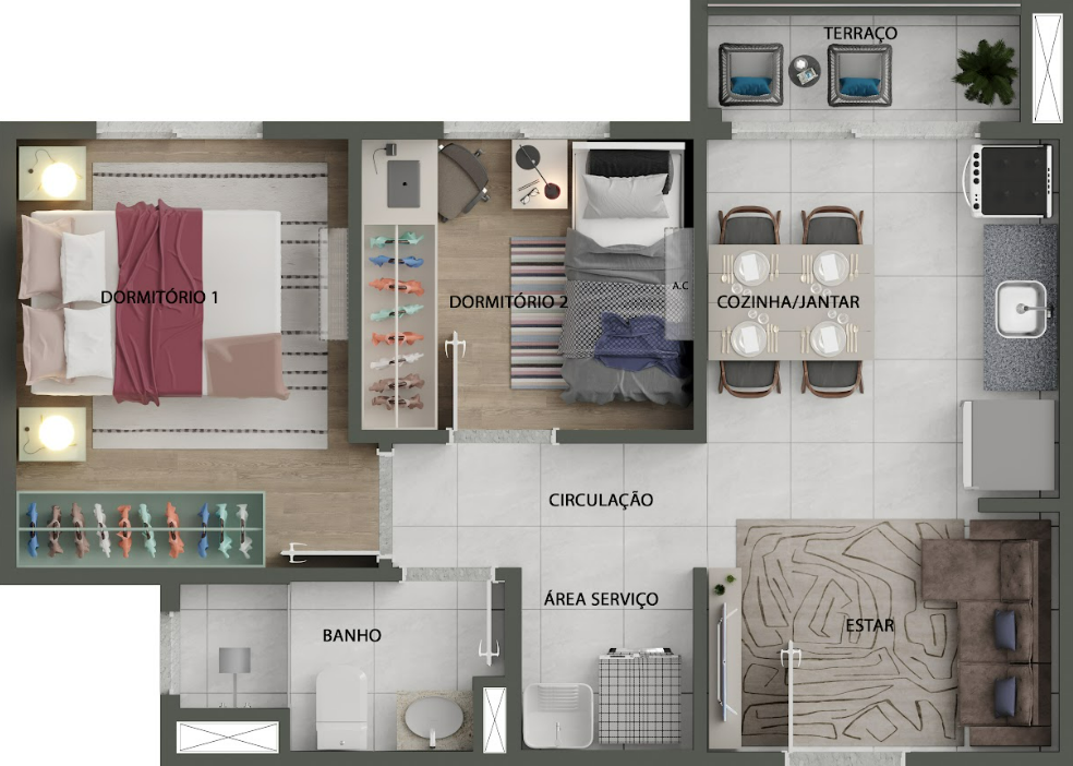 Apartamento à venda com 37m², 2 quartos com vaga - 33