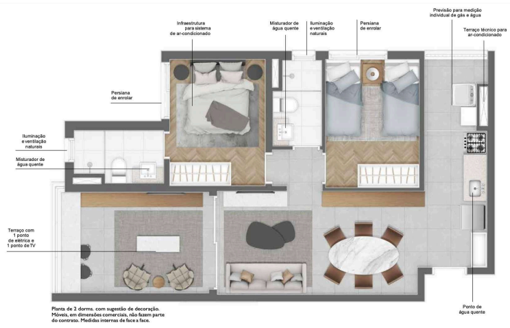Apartamento à venda com 66m², 2 quartos com vaga - 18
