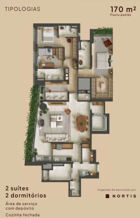 Apartamento à venda com 170m², 3 quartos com vaga - 24