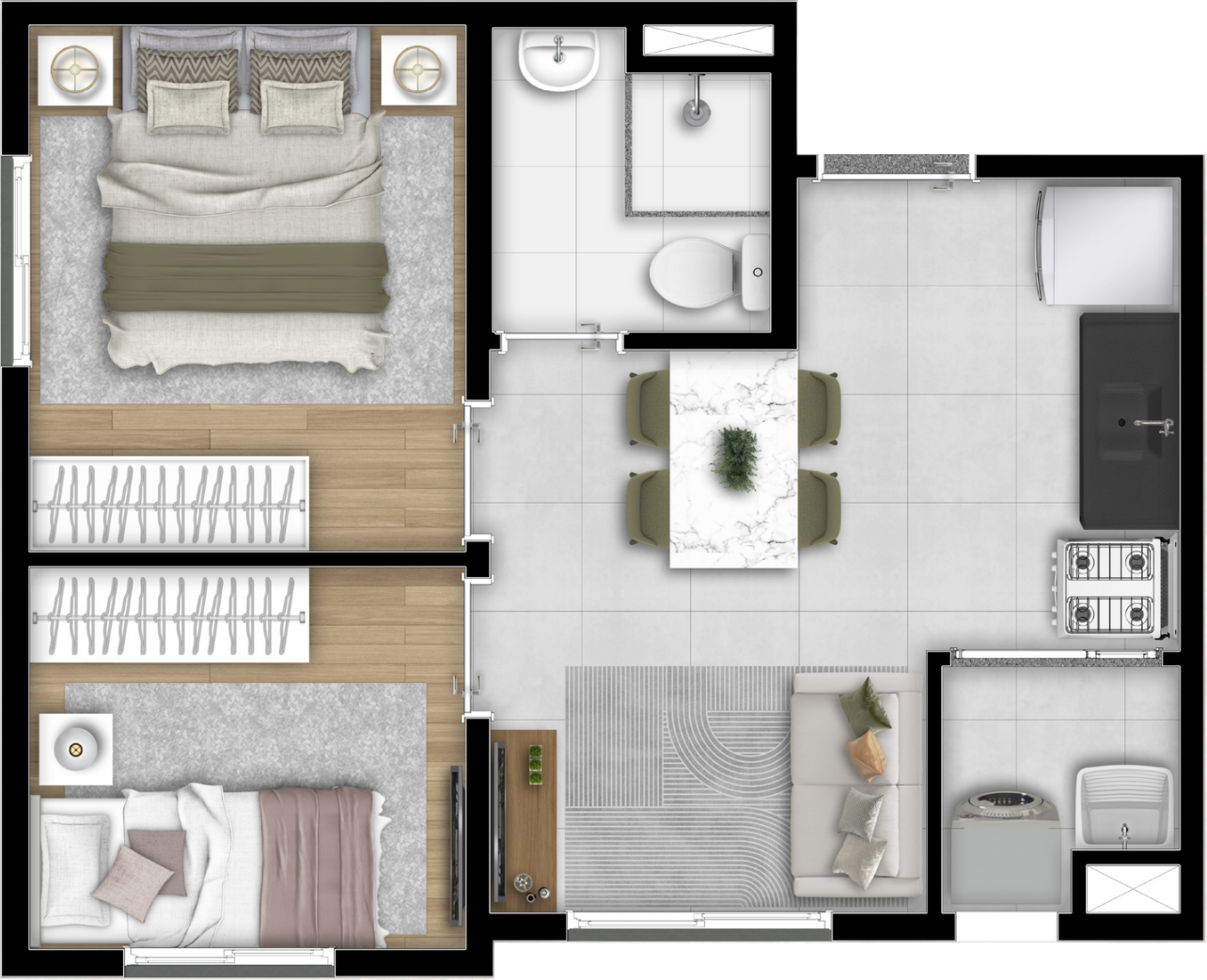 Apartamento à venda com 32m², 2 quartos sem vaga - 39
