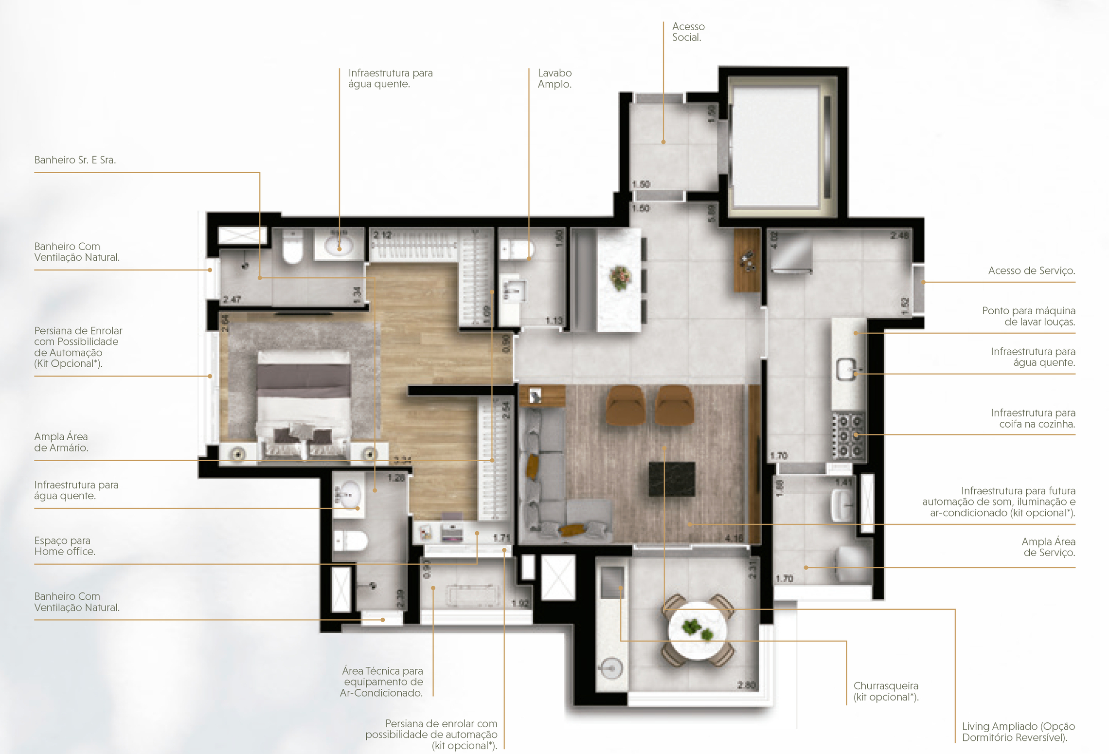Apartamento à venda com 82m², 1 quarto com vaga - 16