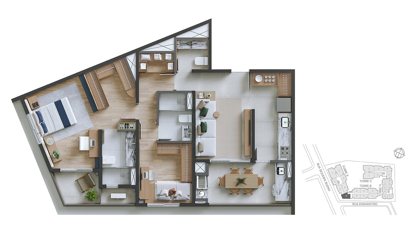 Apartamento à venda com 88m², 2 quartos com vaga - 28
