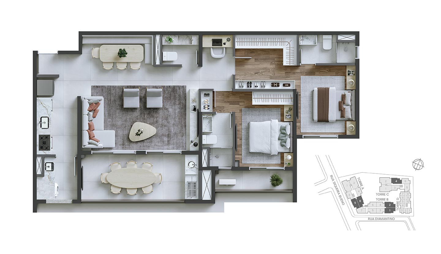 Apartamento à venda com 95m², 2 quartos com vaga - 28