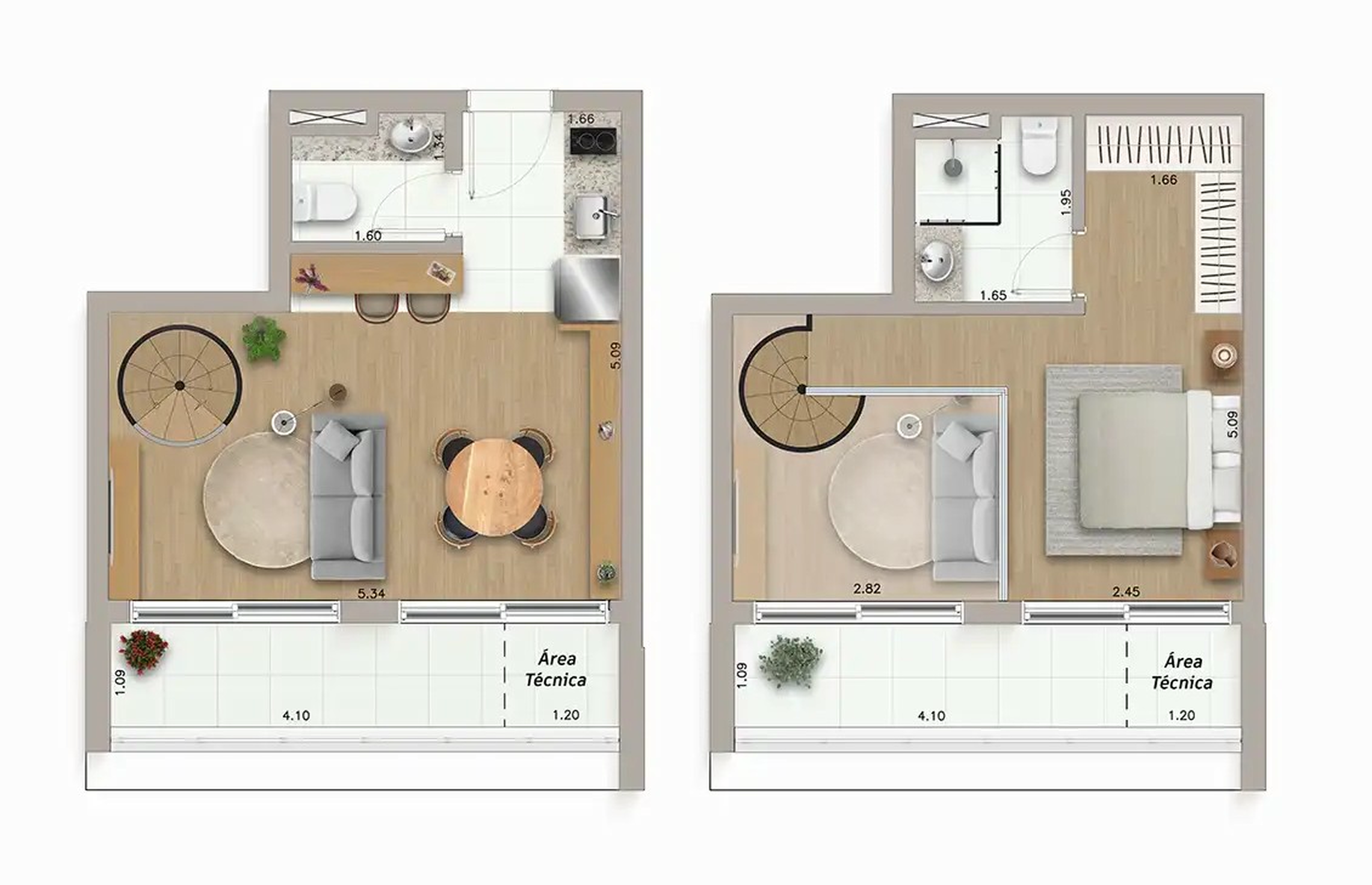 Apartamento à venda com 61m², 1 quarto sem vaga - 22