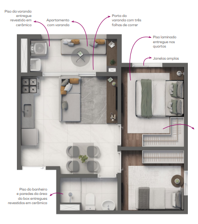 Apartamento à venda com 38m², 2 quartos com vaga - 19