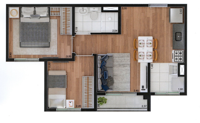 Apartamento à venda com 37m², 2 quartos sem vaga - 12