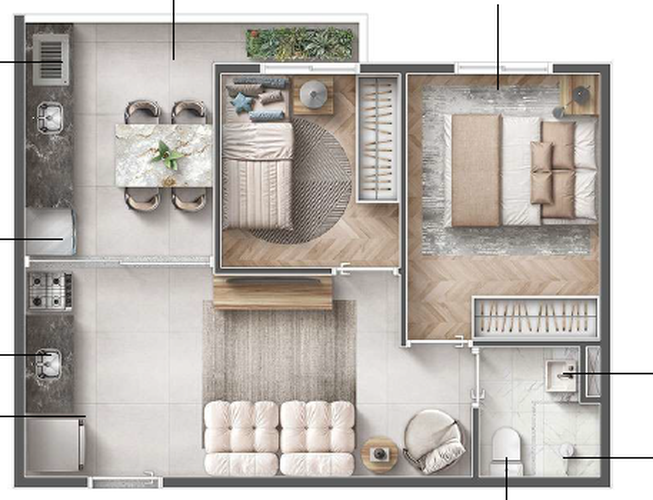 Apartamento à venda com 42m², 2 quartos sem vaga - 33