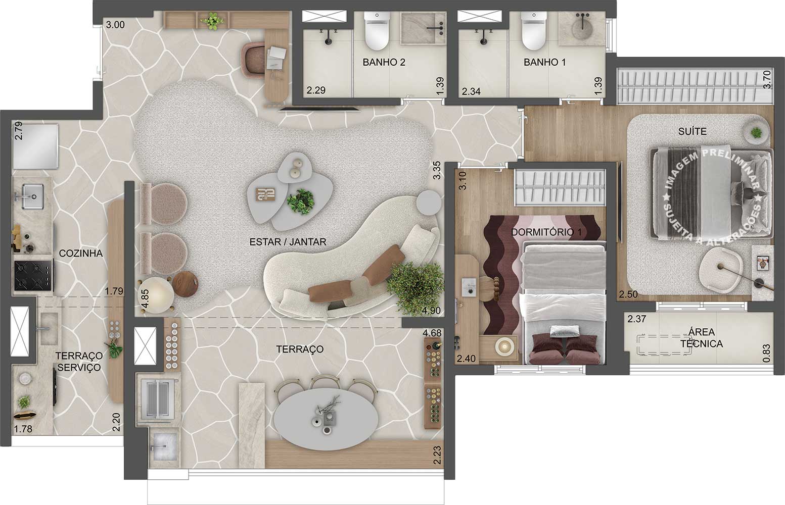 Apartamento à venda com 79m², 2 quartos com vaga - 12