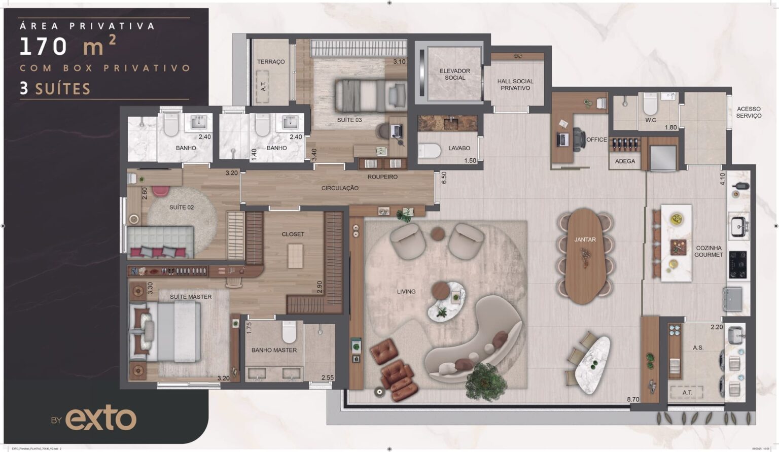 Apartamento à venda com 170m², 4 quartos com vaga - 16