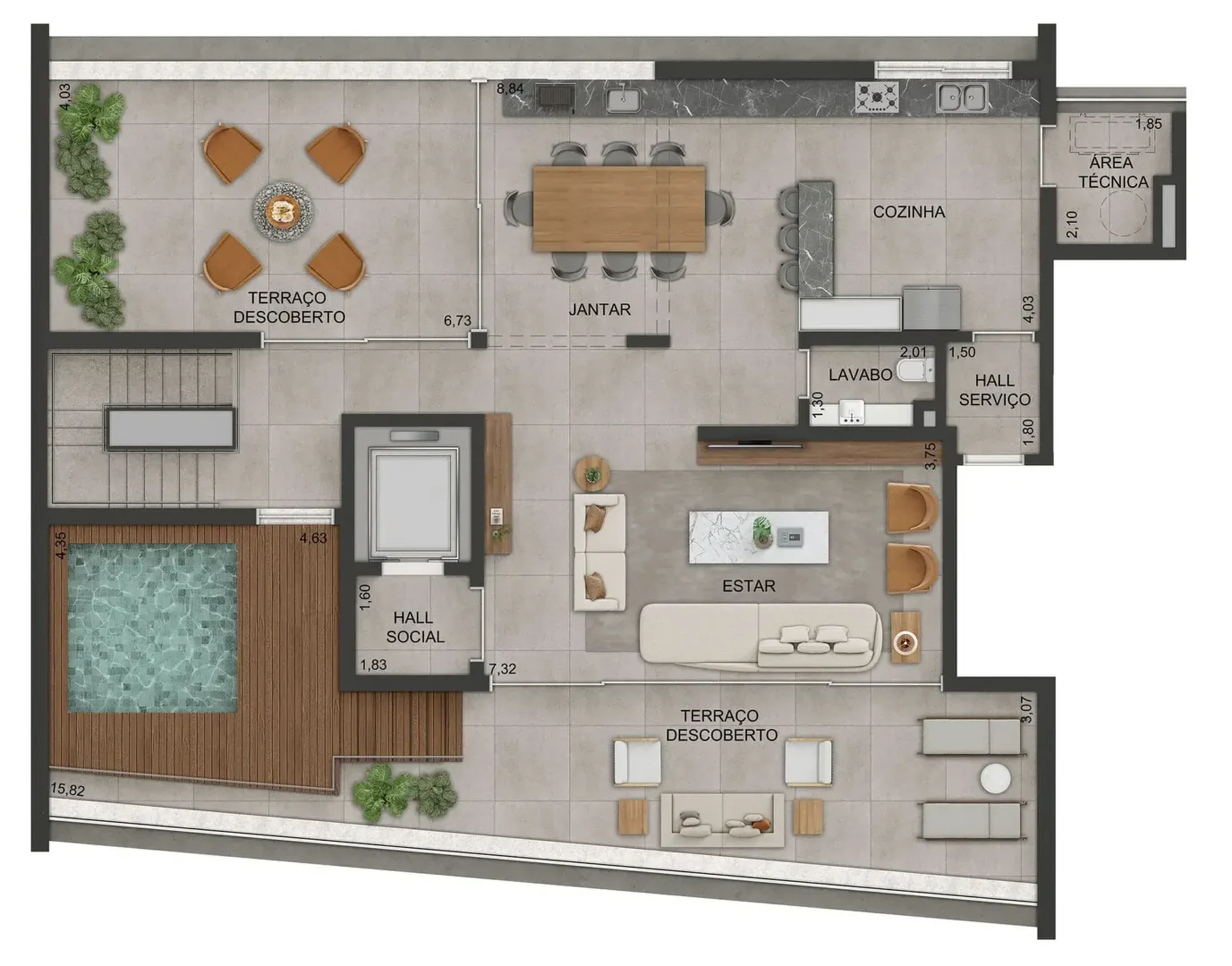 Apartamento à venda com 396m², 4 quartos com vaga - 31