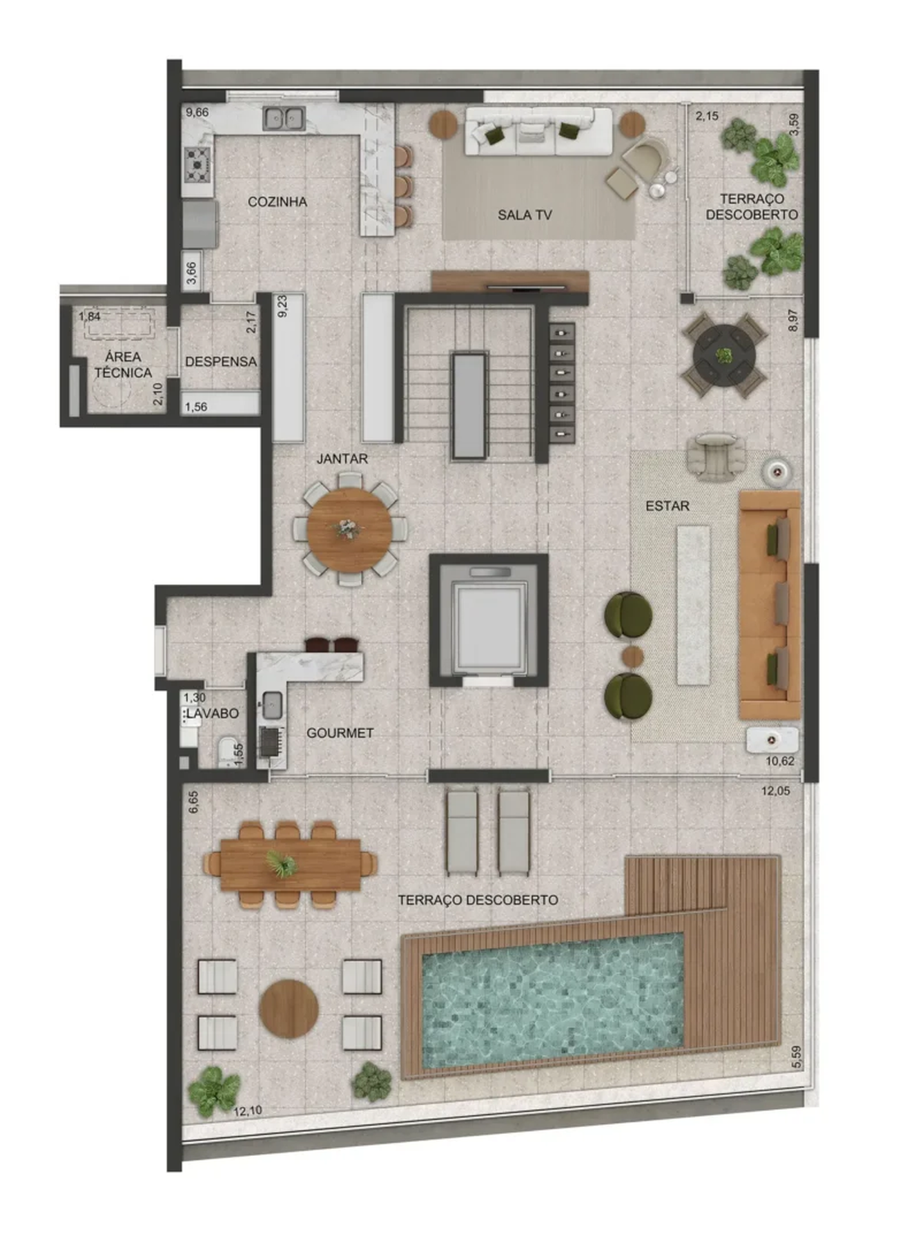 Apartamento à venda com 484m², 4 quartos com vaga - 32