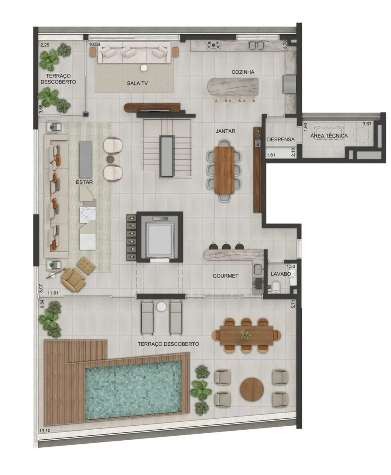 Apartamento à venda com 536m², 4 quartos com vaga - 31