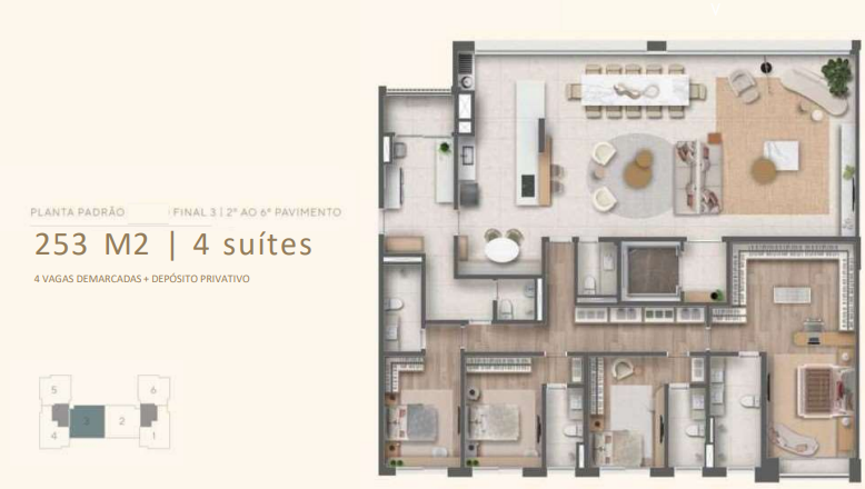 Apartamento à venda com 253m², 4 quartos com vaga - 26