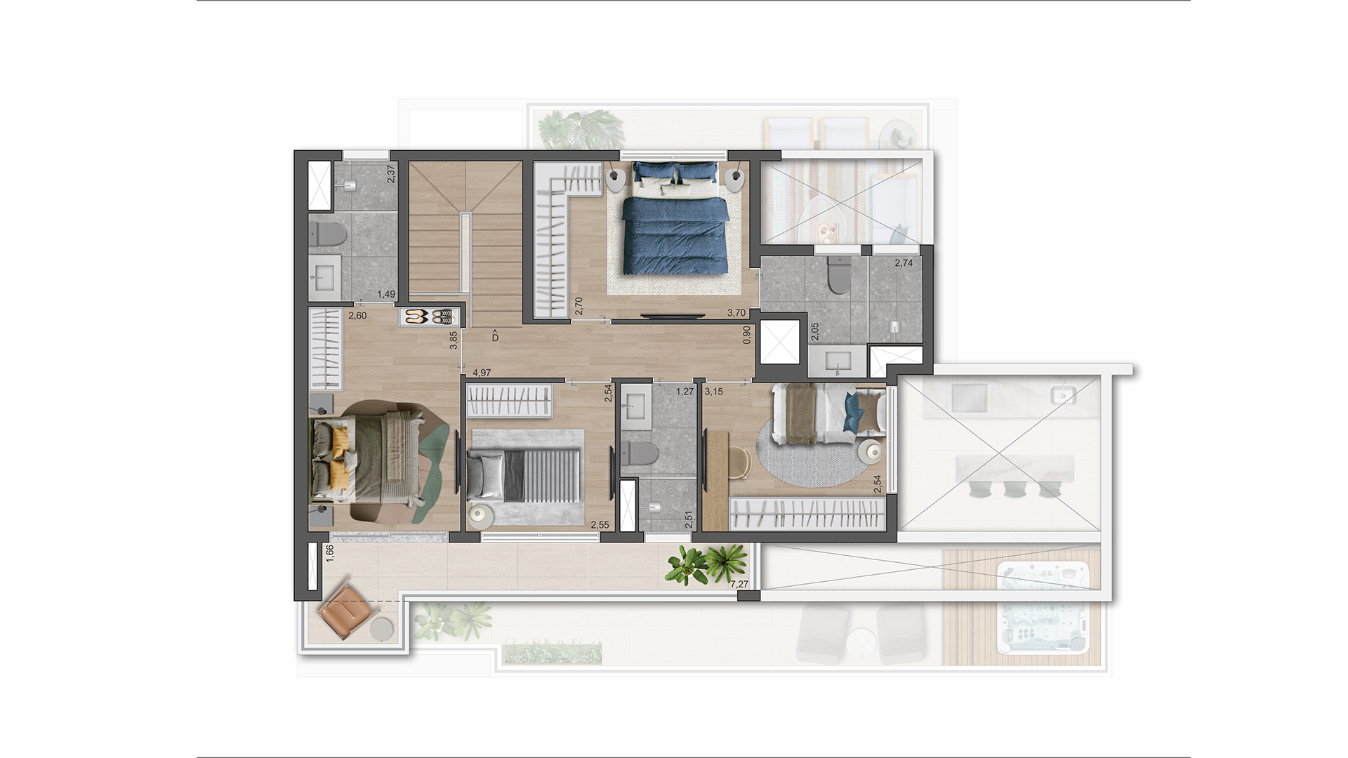 Apartamento à venda com 189m², 4 quartos com vaga - 20