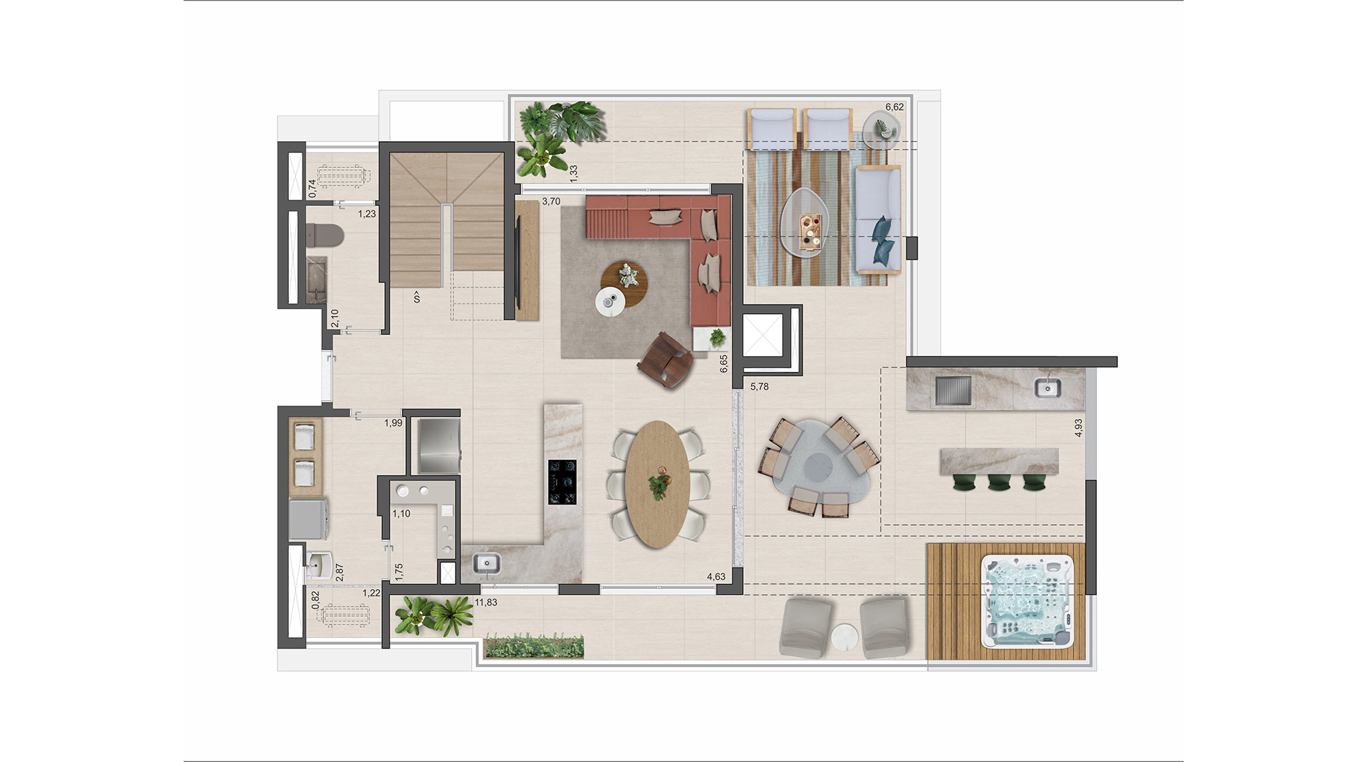 Apartamento à venda com 189m², 4 quartos com vaga - 21