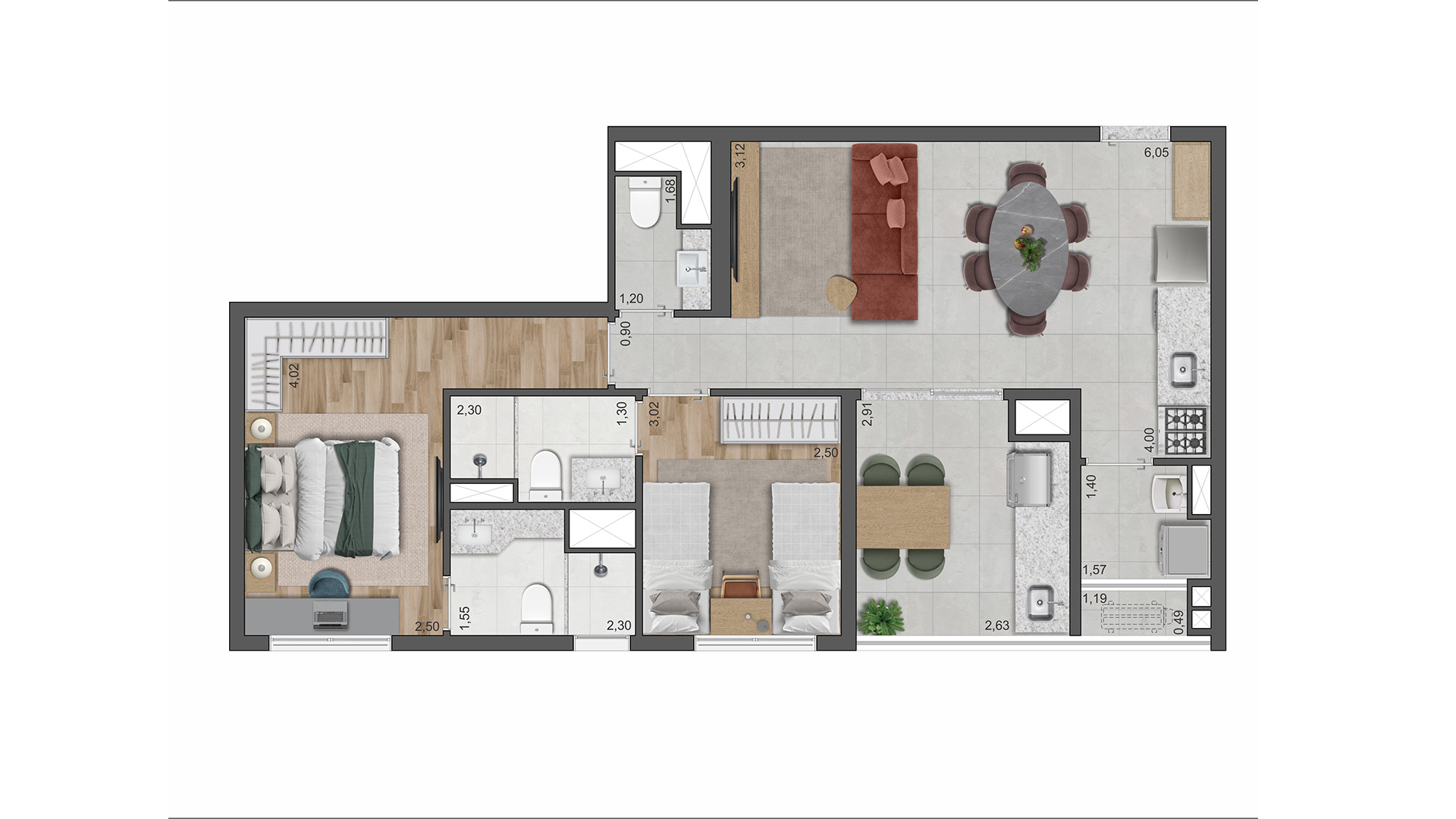 Apartamento à venda com 71m², 2 quartos com vaga - 21