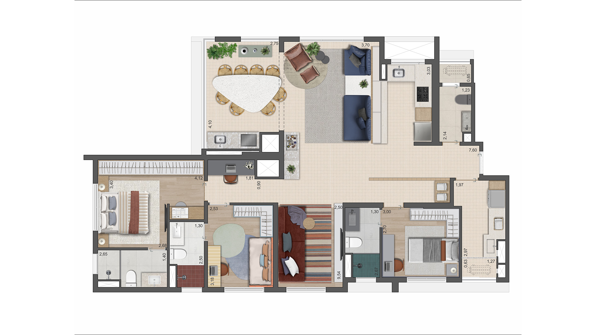 Apartamento à venda com 128m², 4 quartos com vaga - 20