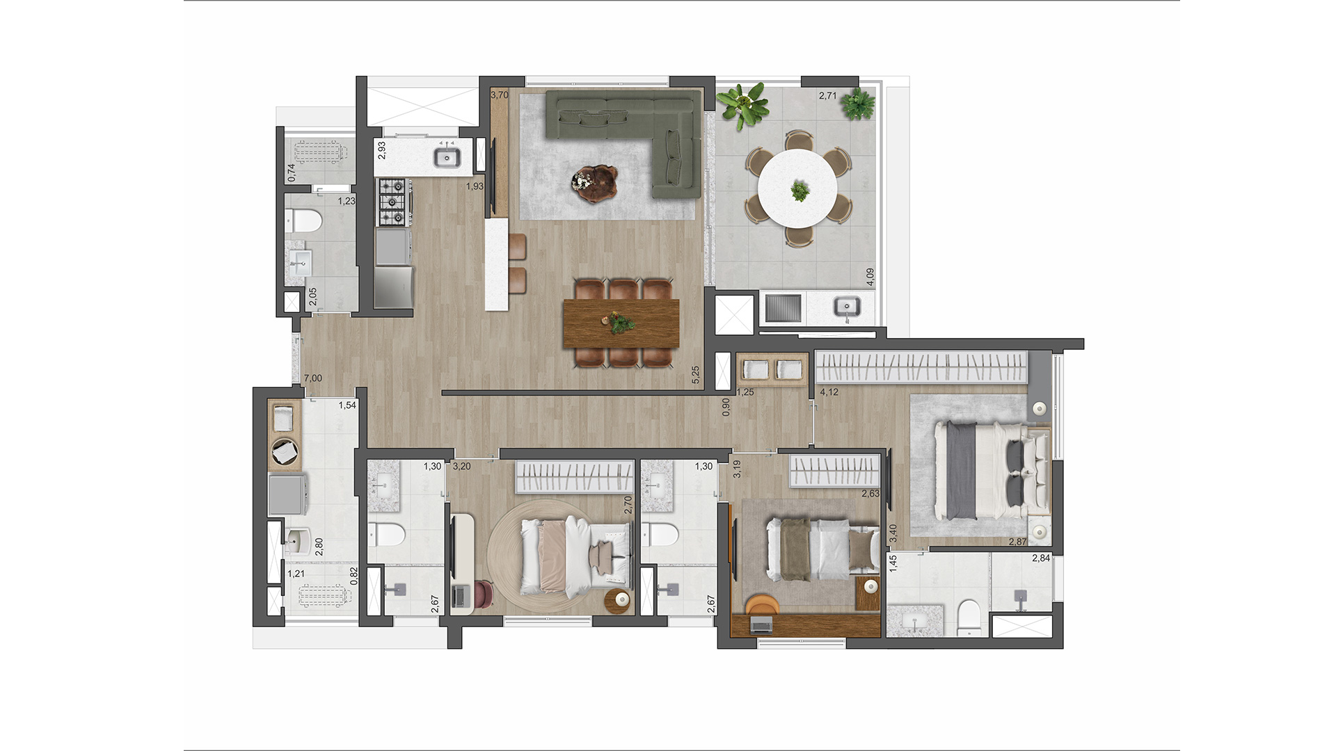 Apartamento à venda com 116m², 3 quartos com vaga - 20