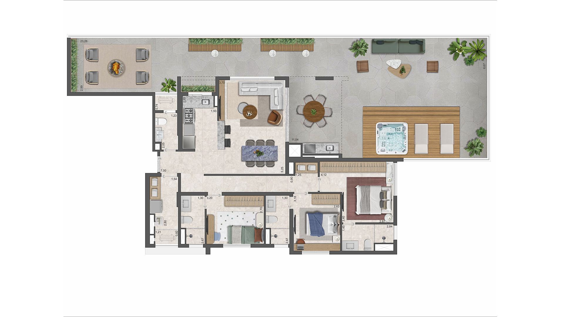 Apartamento à venda com 219m², 3 quartos com vaga - 20