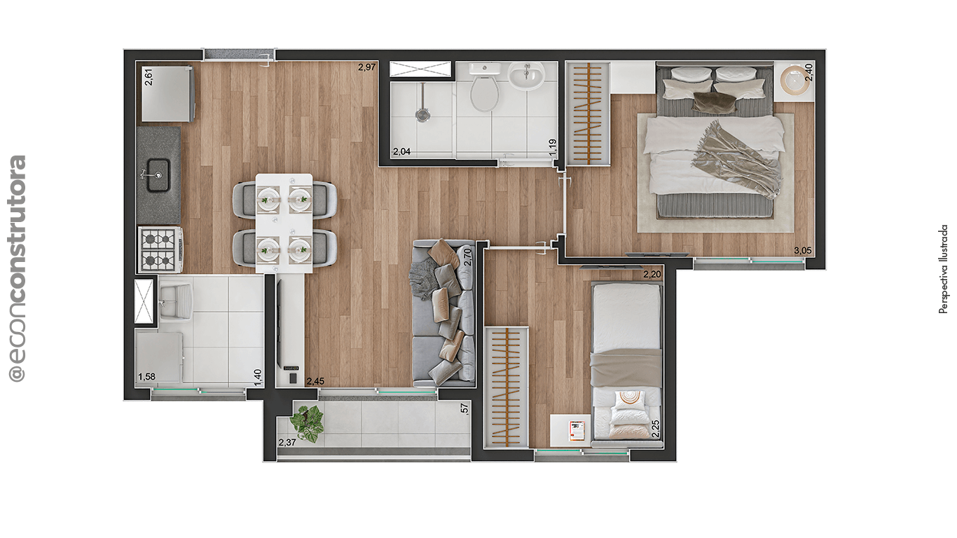 Apartamento à venda com 37m², 2 quartos sem vaga - 14