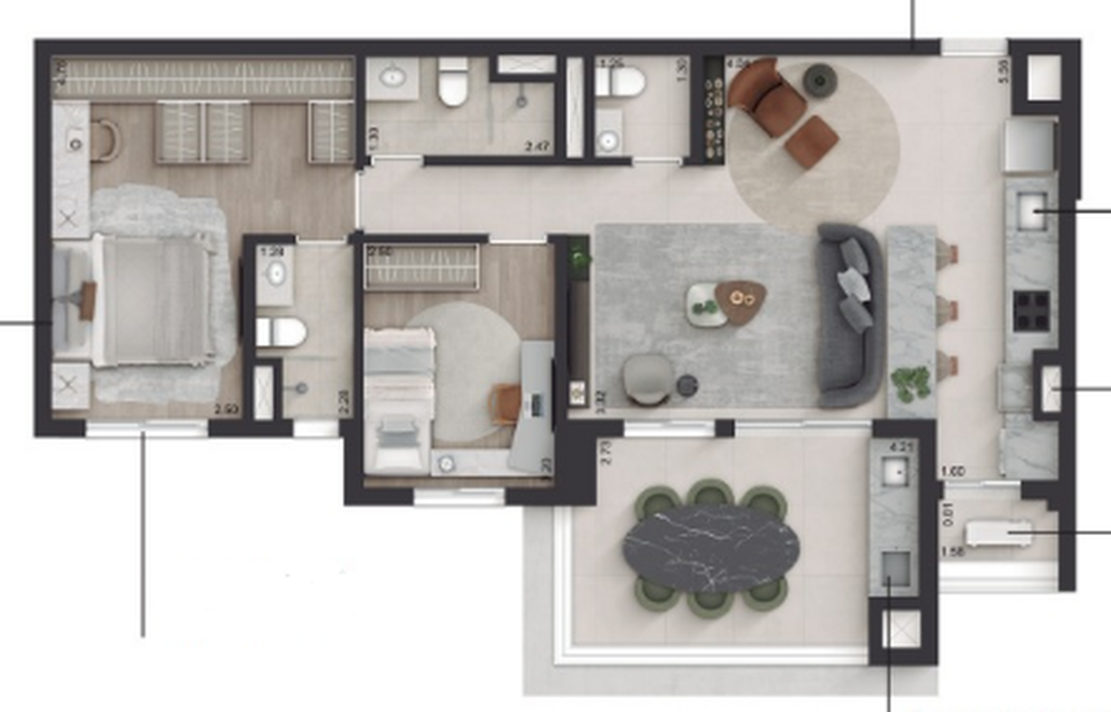 Apartamento à venda com 90m², 3 quartos com vaga - 27