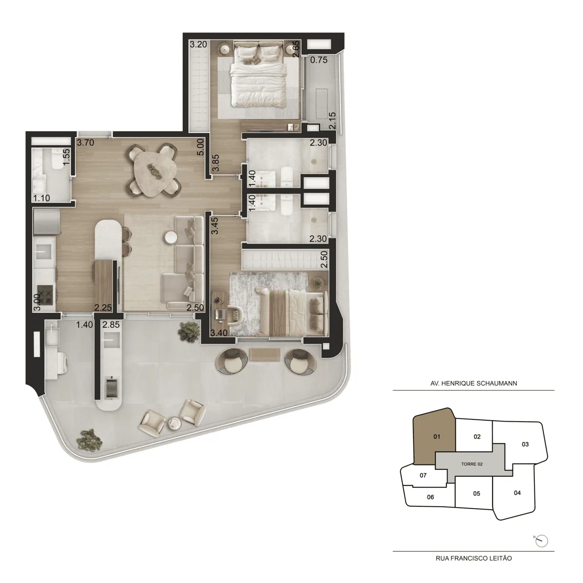 Apartamento à venda com 87m², 2 quartos com vaga - 8
