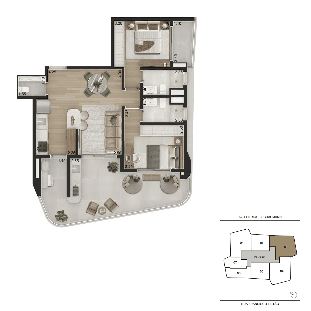 Apartamento à venda com 90m², 2 quartos com vaga - 8