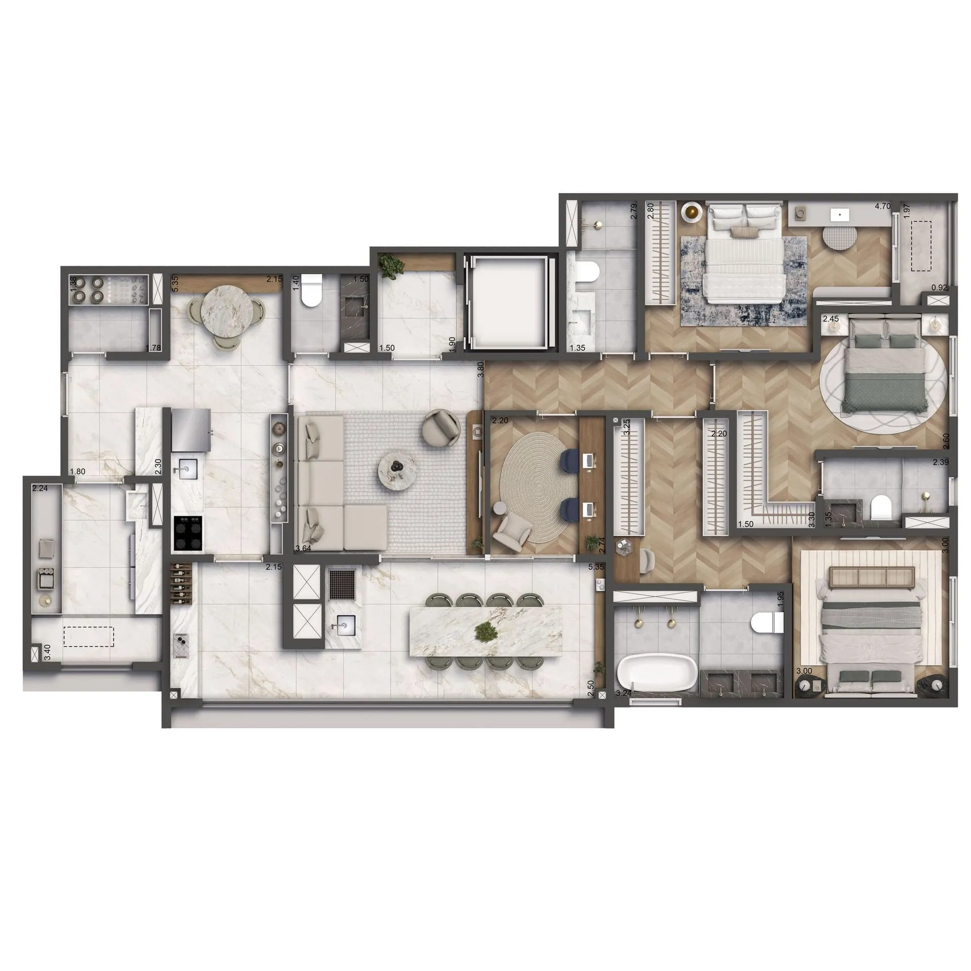 Apartamento à venda com 149m², 3 quartos com vaga - 18