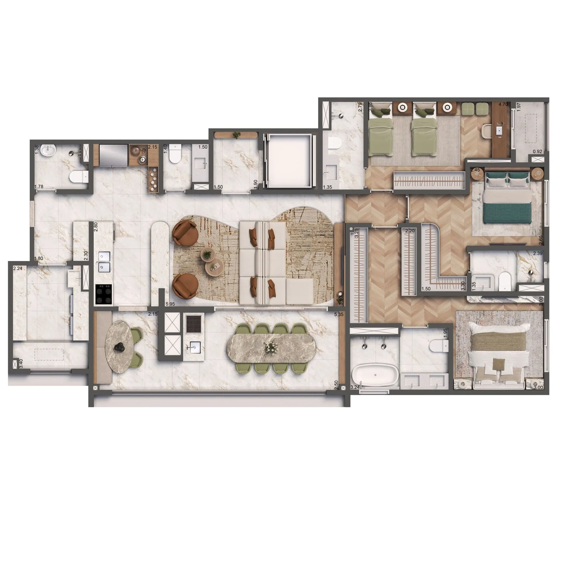 Apartamento à venda com 149m², 3 quartos com vaga - 19