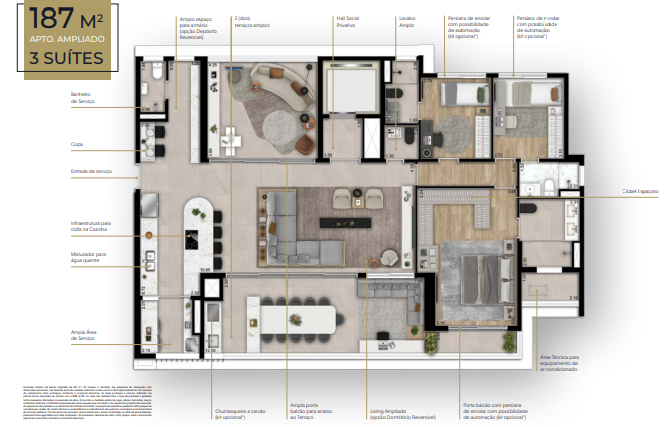 Apartamento à venda com 180m², 3 quartos com vaga - 24