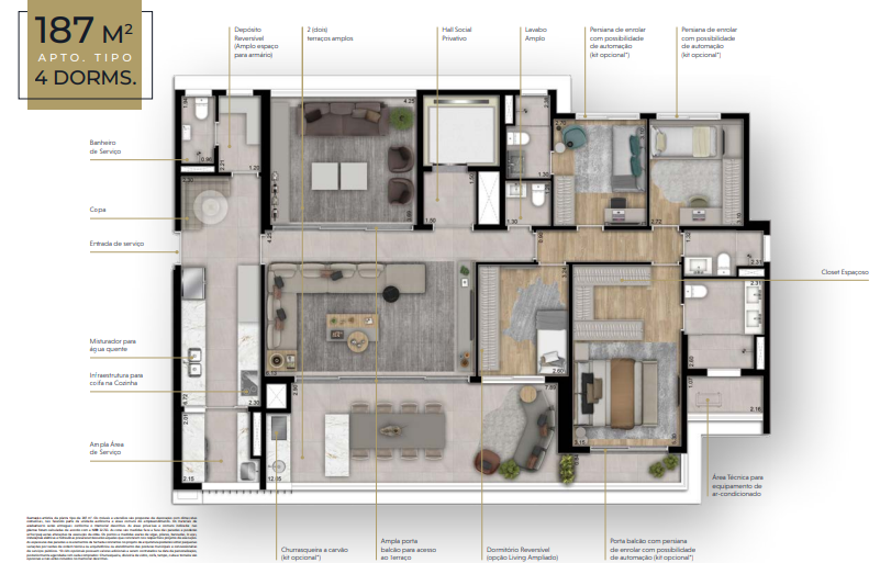 Apartamento à venda com 180m², 4 quartos com vaga - 24