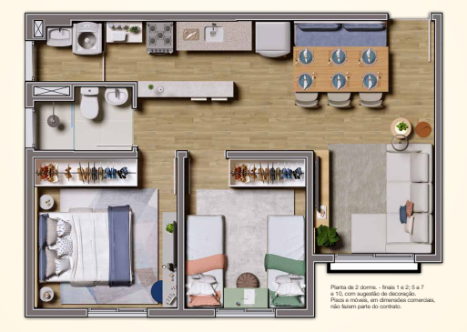 Apartamento à venda com 45m², 2 quartos com vaga - 21