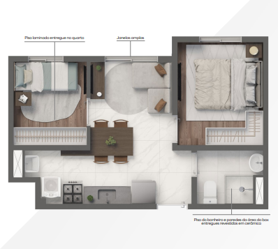 Apartamento à venda com 31m², 2 quartos sem vaga - 16