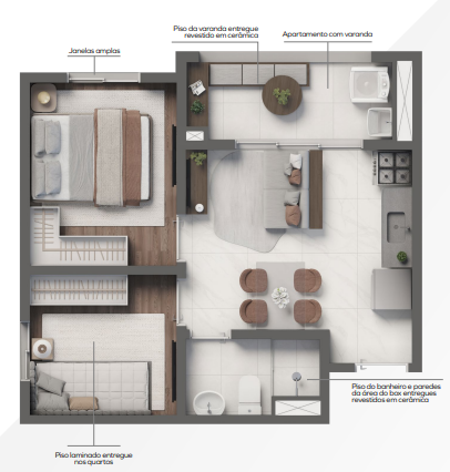 Apartamento à venda com 35m², 2 quartos sem vaga - 16