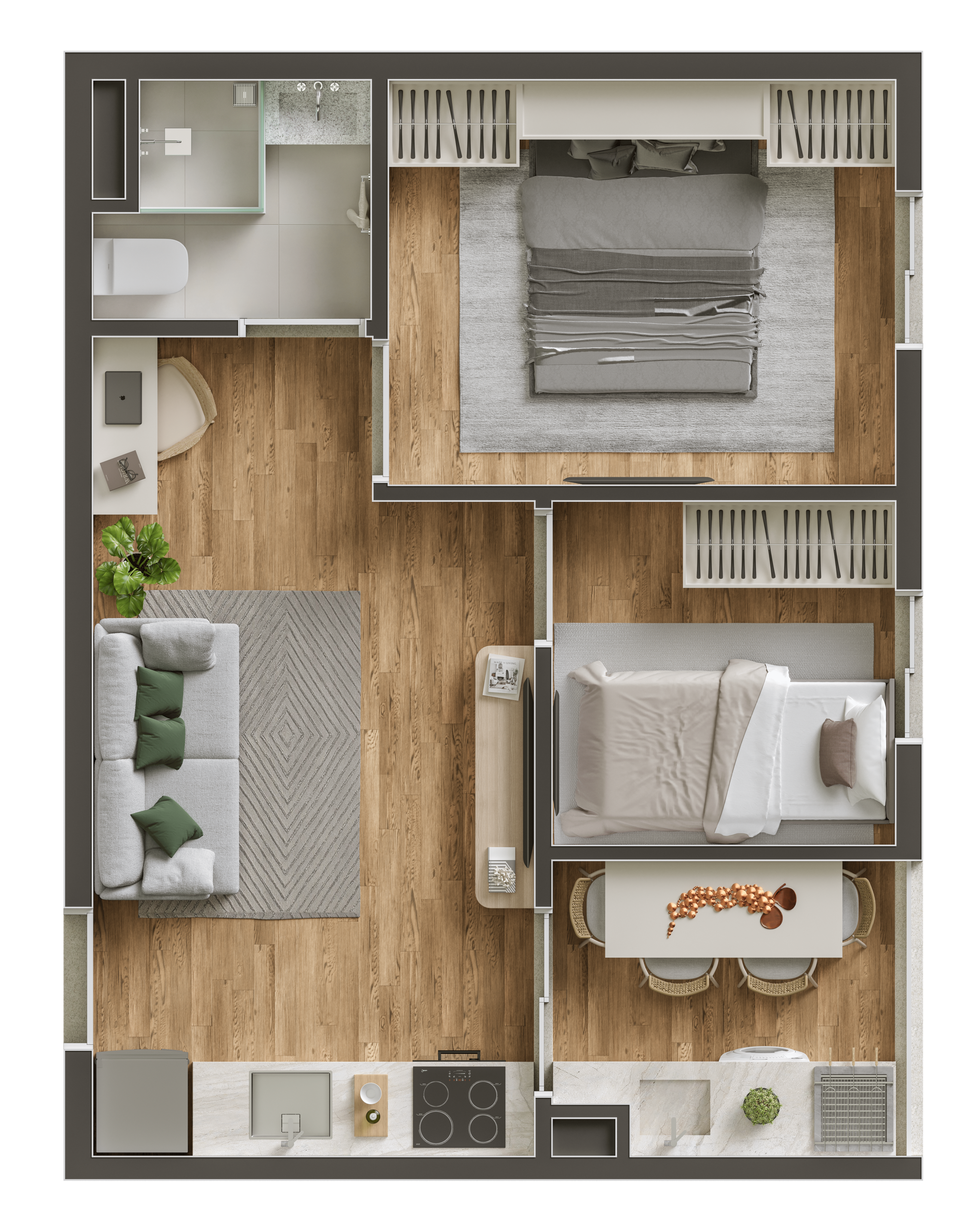 Apartamento à venda com 38m², 2 quartos sem vaga - 38