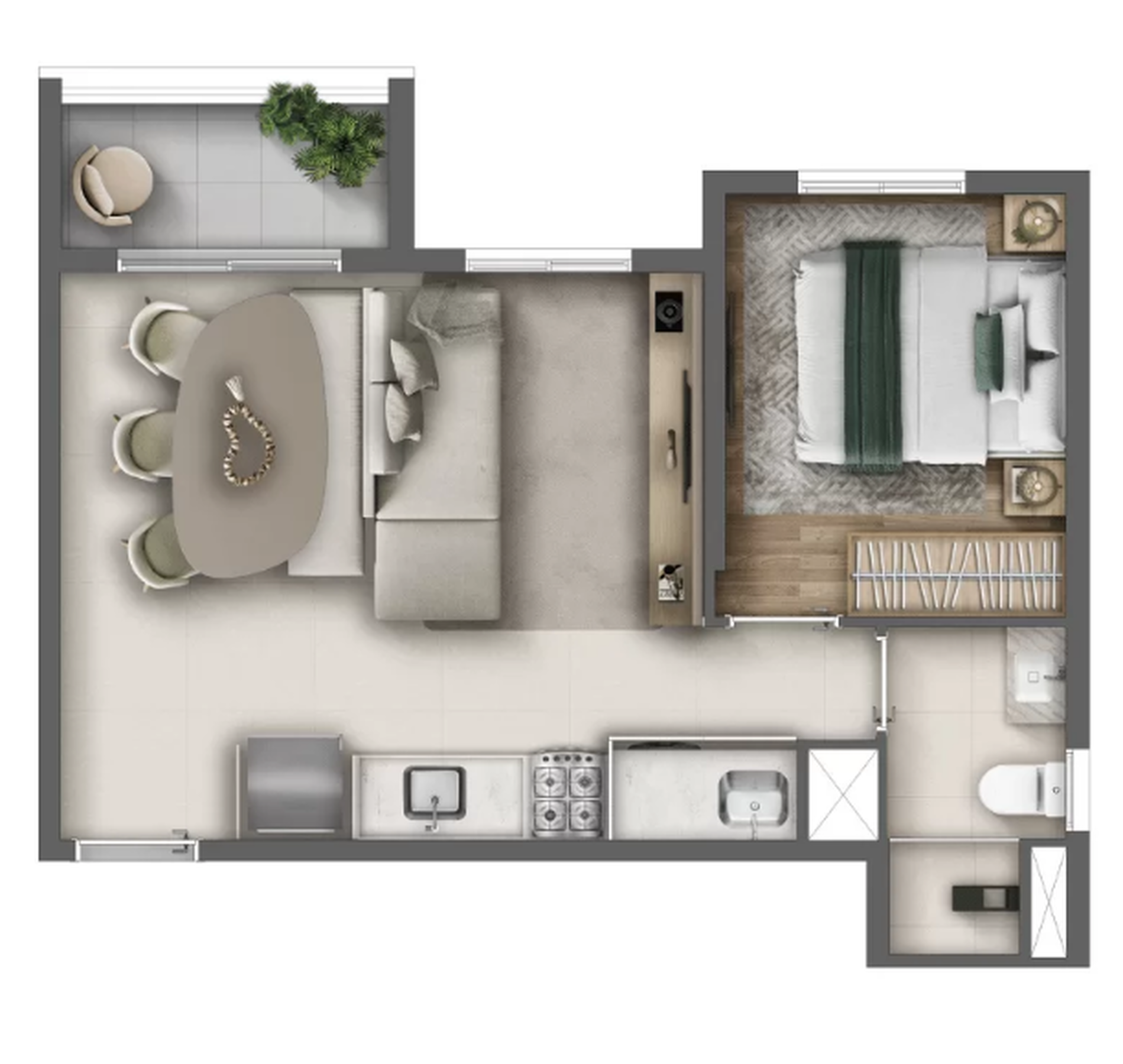 Apartamento à venda com 36m², 2 quartos sem vaga - 24