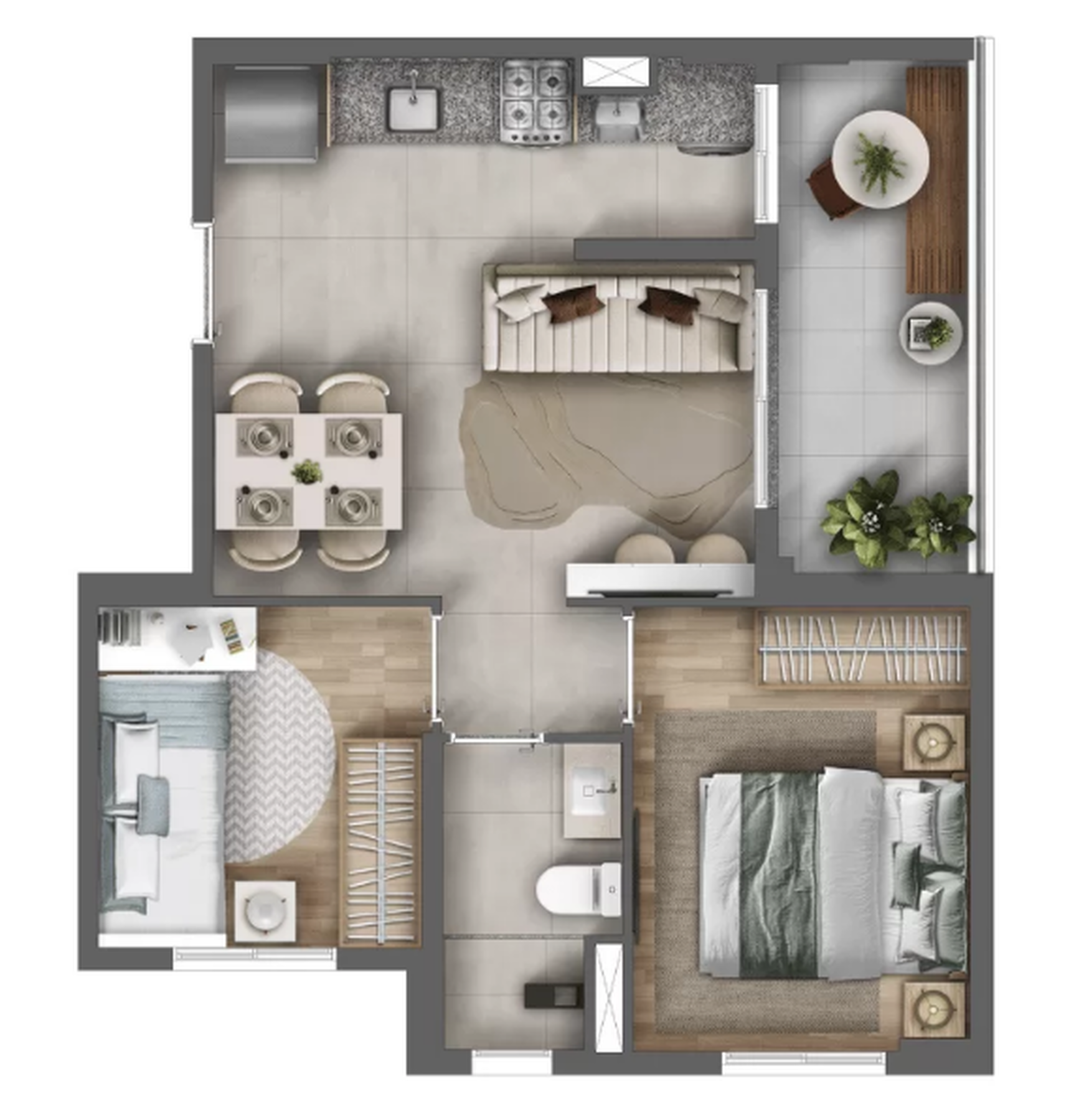 Apartamento à venda com 43m², 2 quartos com vaga - 23