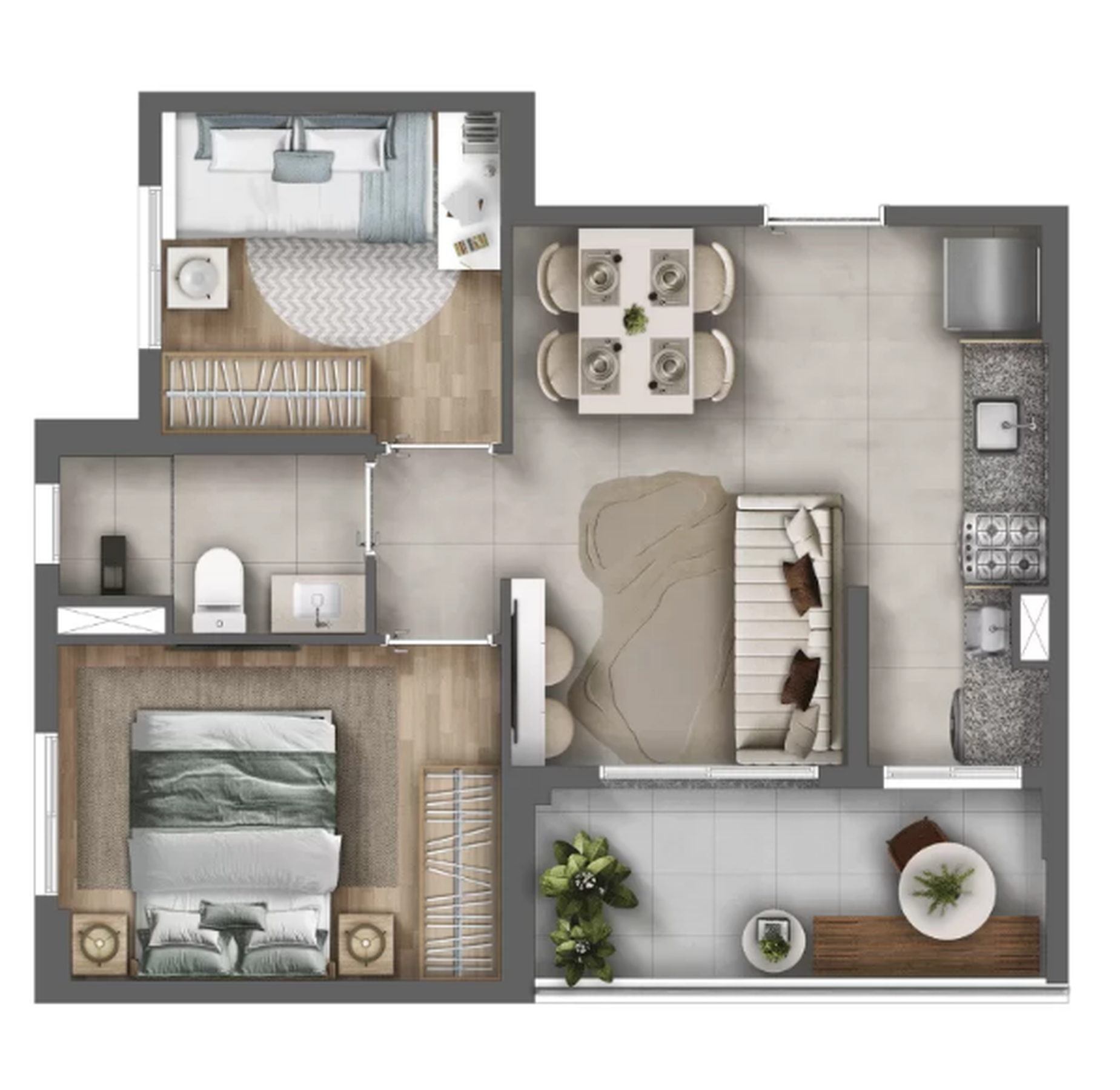 Apartamento à venda com 43m², 2 quartos com vaga - 24