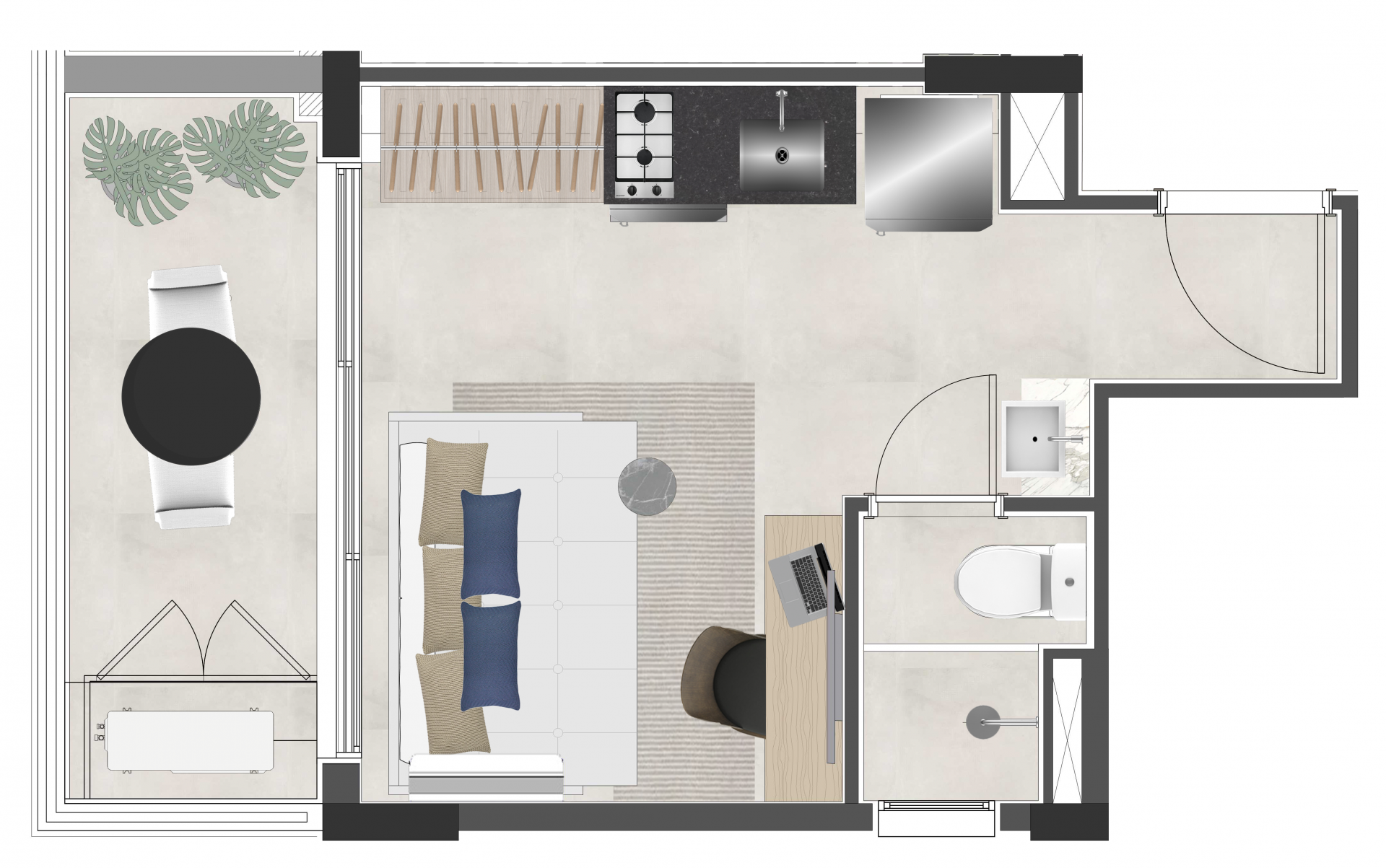 Apartamento à venda com 22m², 0 quartos sem vaga - 35