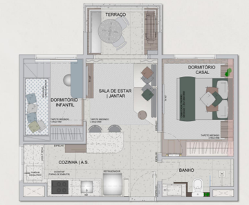 Apartamento à venda com 51m², 2 quartos sem vaga - 16