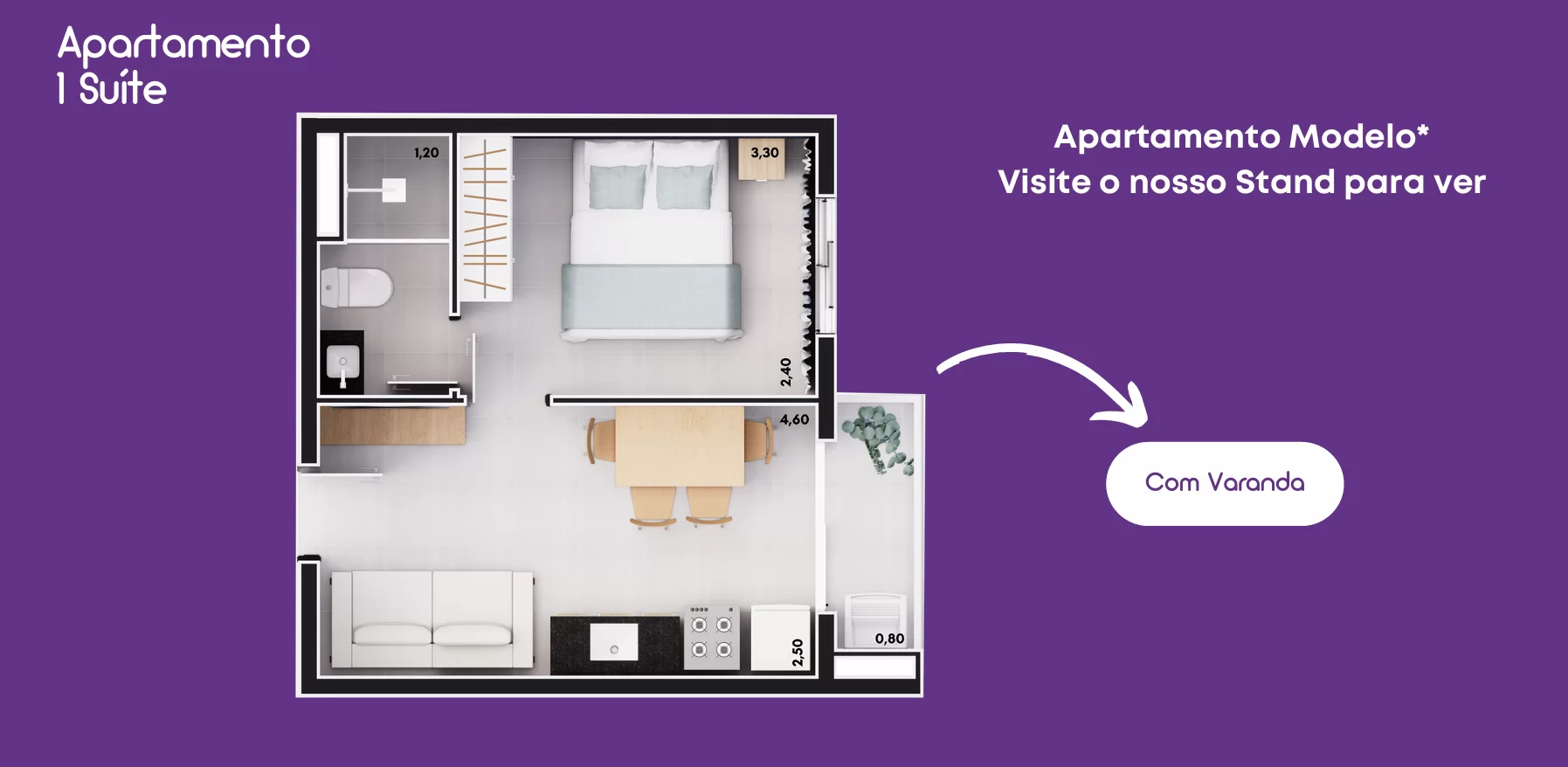 Apartamento à venda com 28m², 1 quarto sem vaga - 7