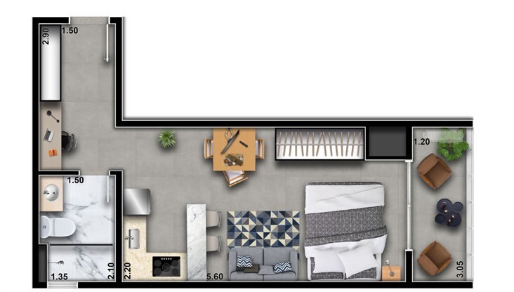 Studio à venda com 29m², 0 quartos sem vaga - 27