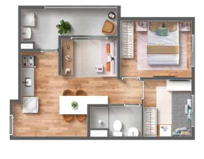 Apartamento à venda com 42m², 2 quartos sem vaga - 18
