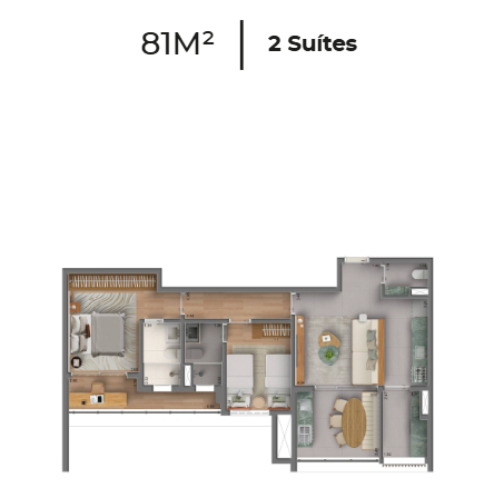 Apartamento à venda com 82m², 2 quartos com vaga - 21