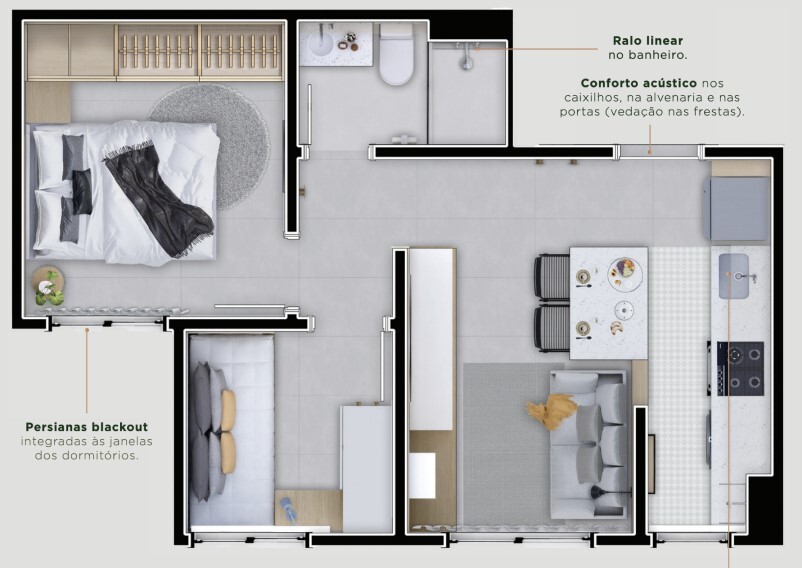 Apartamento à venda com 35m², 2 quartos com vaga - 19