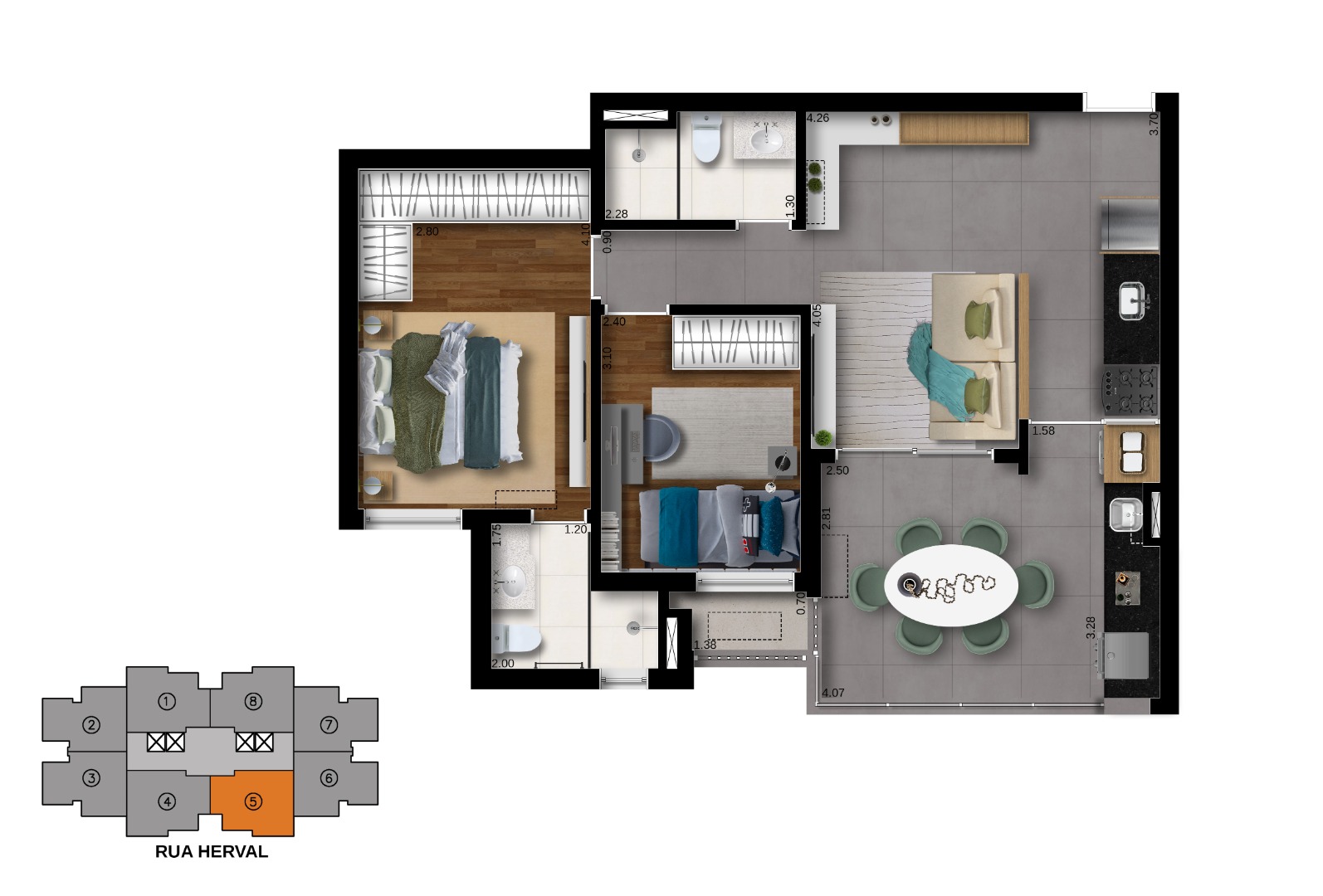 Apartamento à venda com 65m², 2 quartos com vaga - 27
